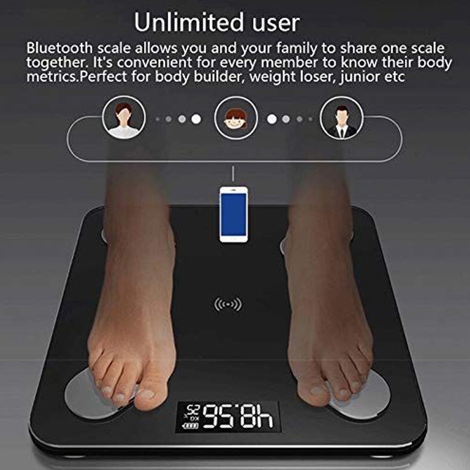 Smart body weight scale with multiple health indicators