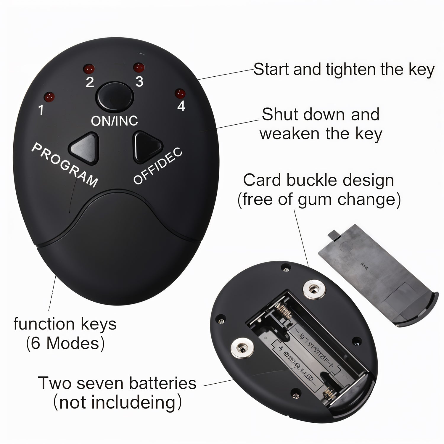 Wireless 6-Pack Abs Stimulator – Rechargeable Vibrating Muscle Exerciser & Body Massager for Abdominal Training