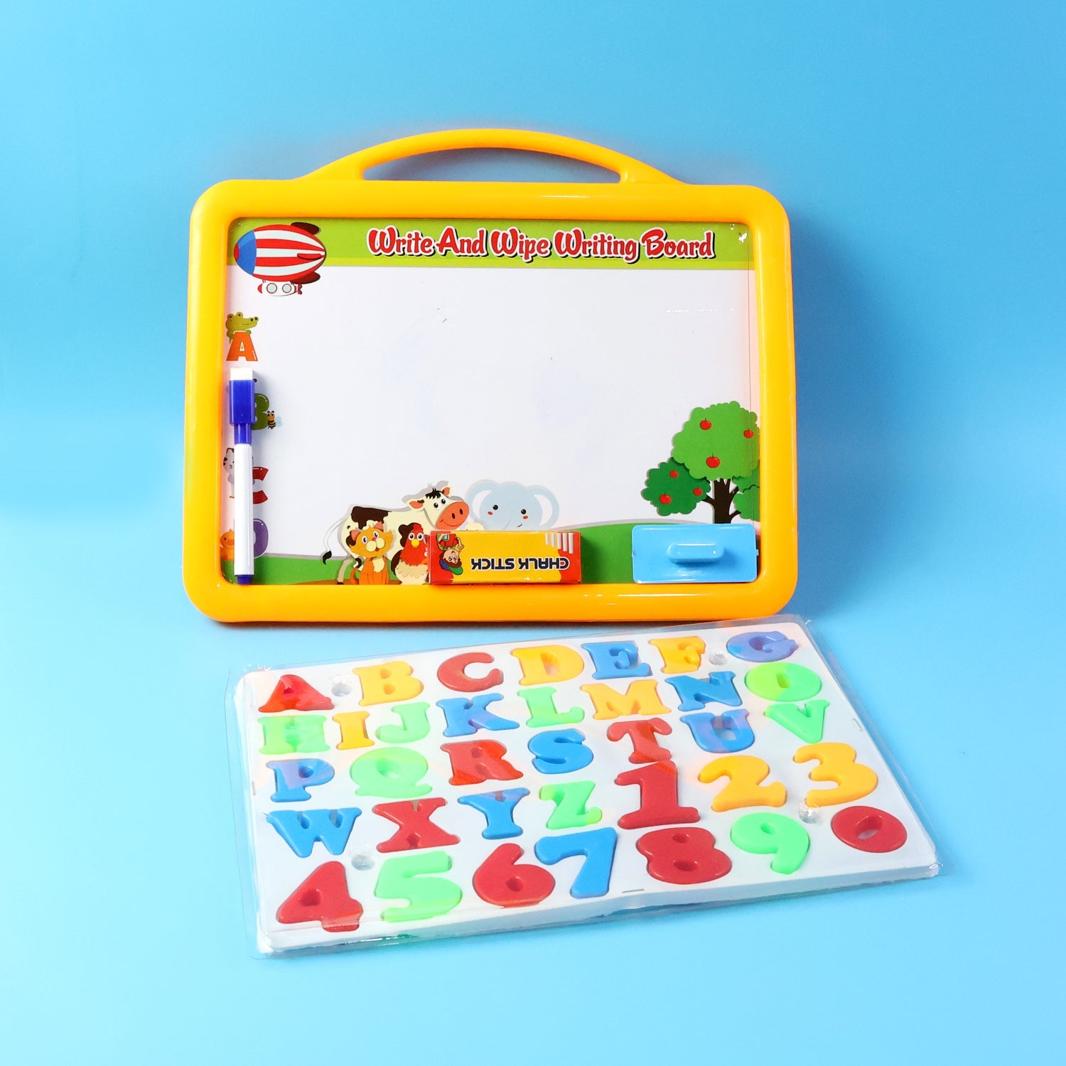 2-in-1 Kids Writing Board Set â€“ Double-Sided Whiteboard & Blackboard