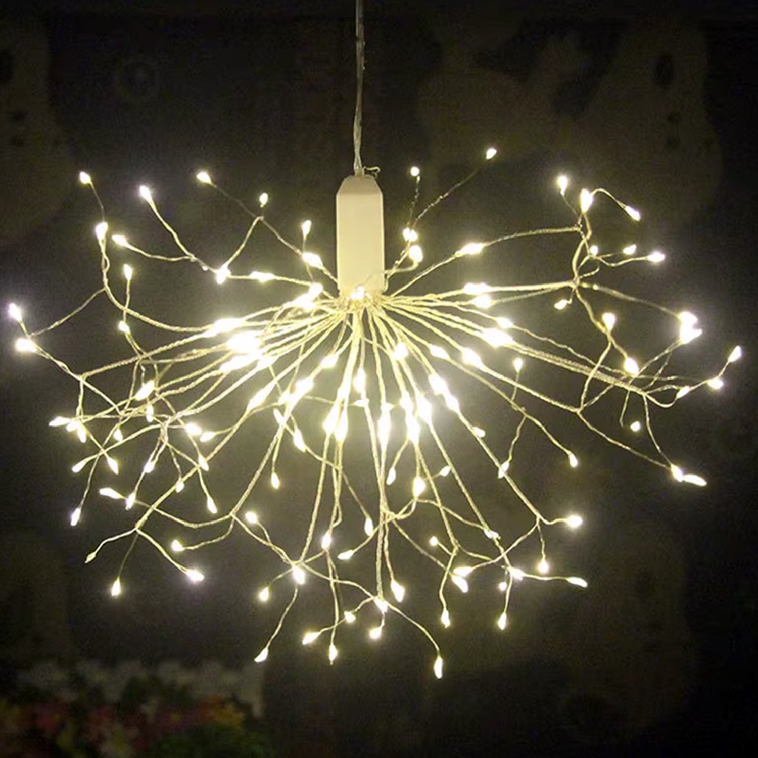 Hanging firework LED decorative lamp