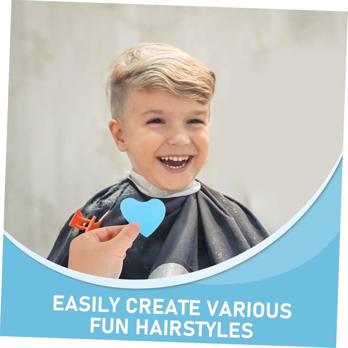 Haircut Design Stencil Set â€“ 6-in-1 Safe Hair Trimmer Molds