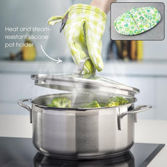 Cooking hand glove with grip