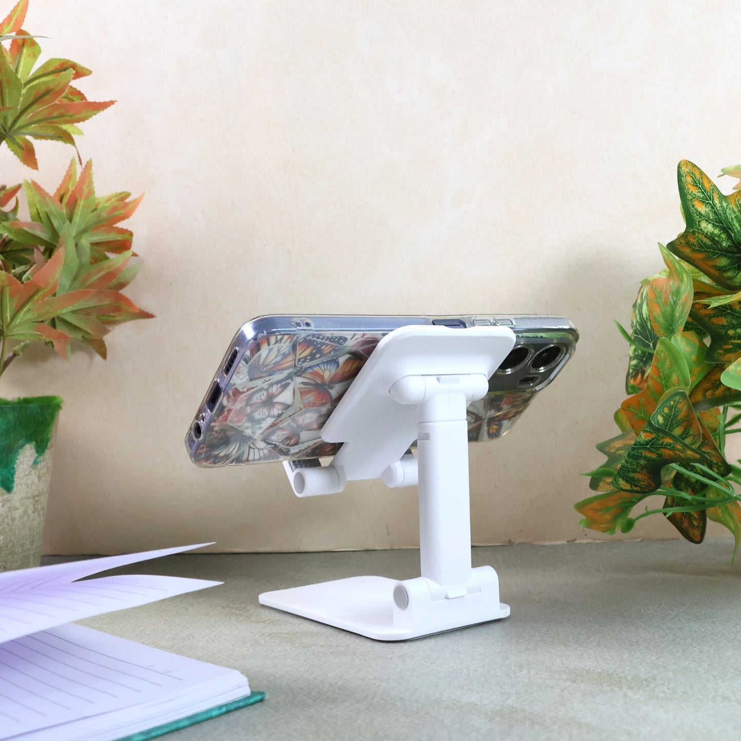 Adjustable Foldable Desktop Mobile Stand - (1 Pc)