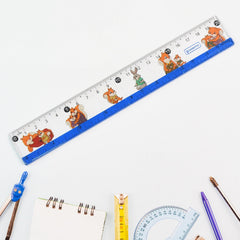 Cartoon Printed Plastic Ruler 20 cm (1 Pc)