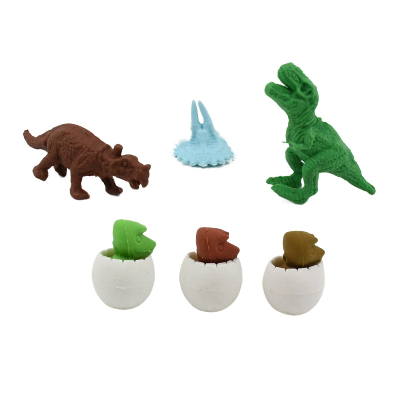 Dinosaur & Egg Shaped 3D Puzzle Erasers – Fun Mini Erasers for Kids (5 Pcs Set)