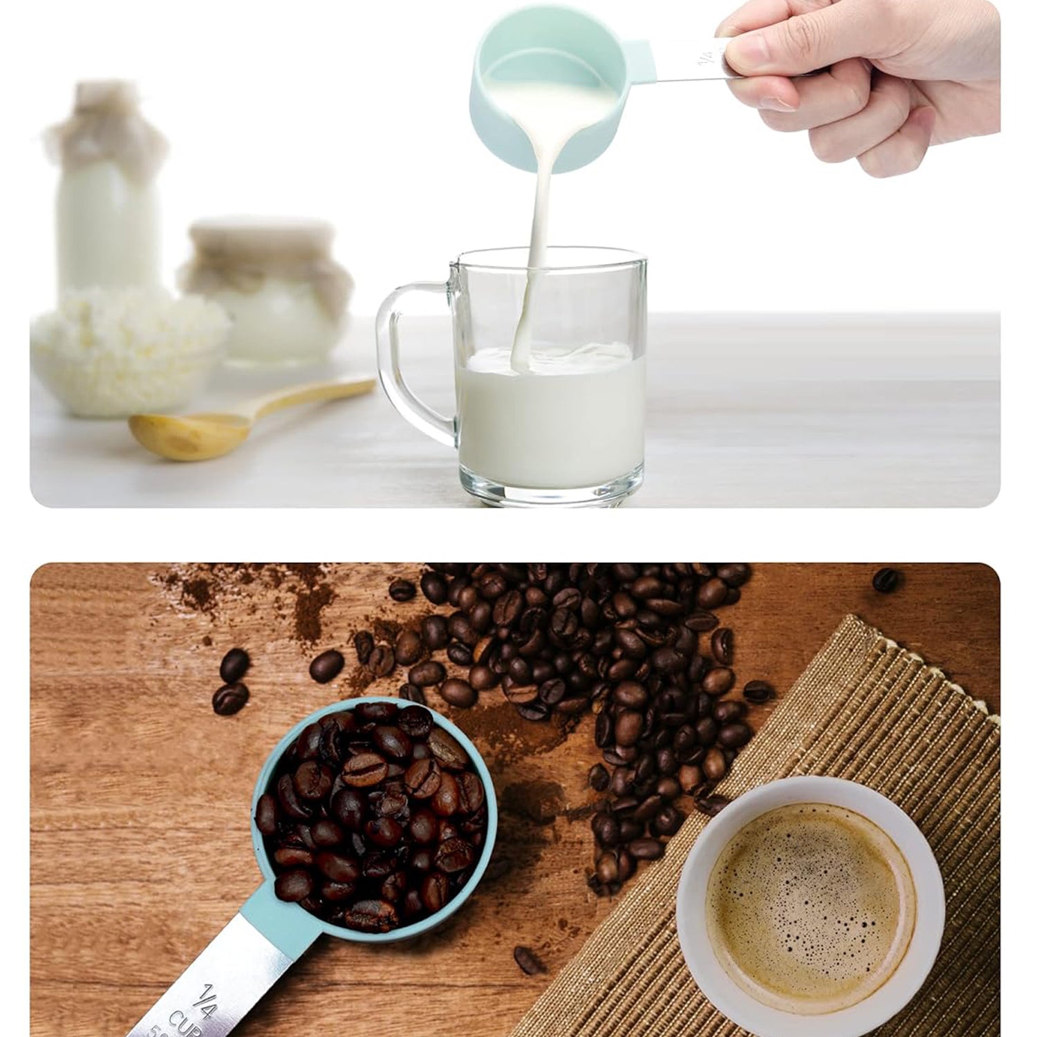 Measuring Cup Set with Stainless Steel Handles 4-Piece