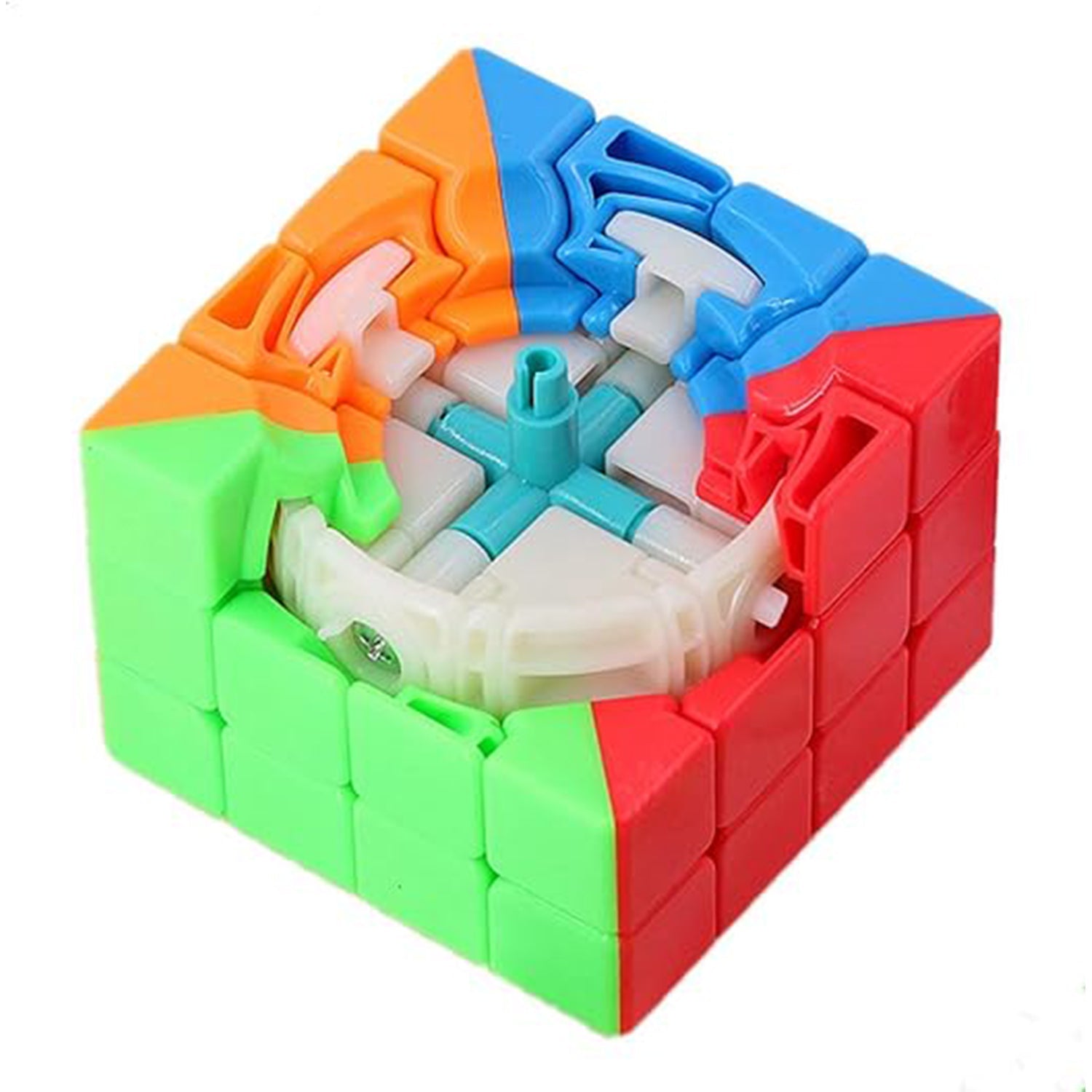 Small Puzzles Cubes 4Ã—4Ã—4 High Speed Sticker Less Magic Cube Game, Kids and Professionals Magic Cube Puzzle Toy, Pack of 1, 8+ Years