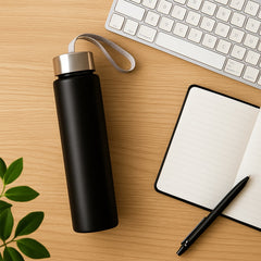 Customize Portable Stainless Steel Water Bottle with Strap (Approx 250ML)