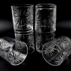 Glass Tumbler Set, Juice Glasses and Transparent Water Glass (6 Pcs Set)