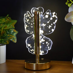 Luxury Golden Crystal LED Table Lamp (1 Pc)
