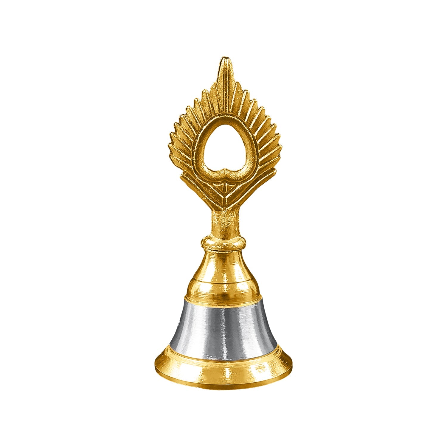 Brass and Steel Temple Ghanti (Pooja Bell) â€“ Decorative Spiritual Accessory