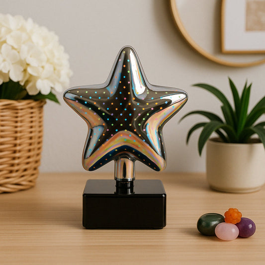 Customized Star-Shaped 3D Illusion Decorative LED Night Lamp (1 Pc)
