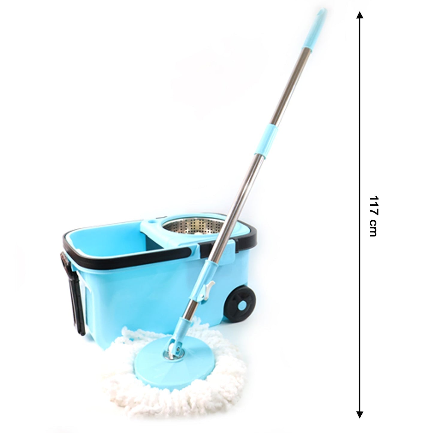 360Â° Spin Mop with Super Absorbent Microfiber Heads (1 Set)