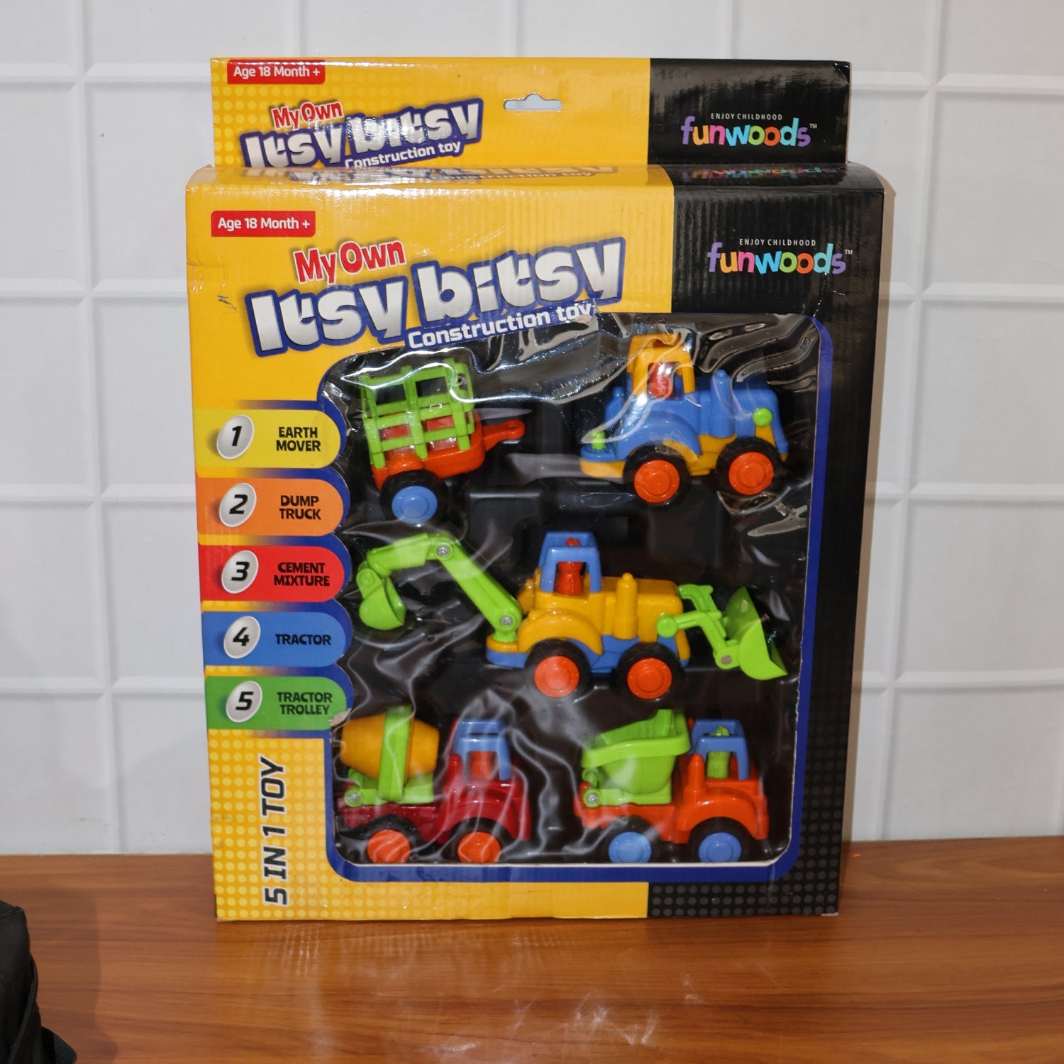 Funwoods Construction Vehicle Toy Set for Kids â€“ (4 Pc)