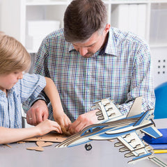 3D Wooden Aircraft Puzzle DIY Assembly Kit (Mix Design â€“ 1 Set)