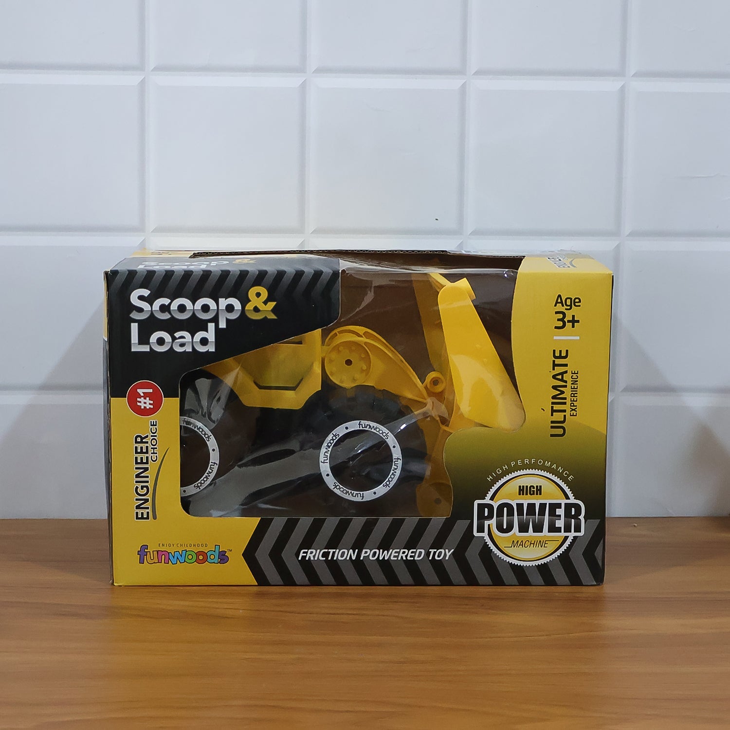 Funwoods Friction-Powered Front Loader / Bulldozer Toy - (1 Pc)