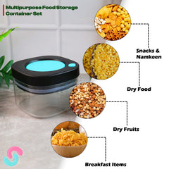Supermom Airtight Kitchen Storage Containers â€“ (2 Pc Set / 500 ml)