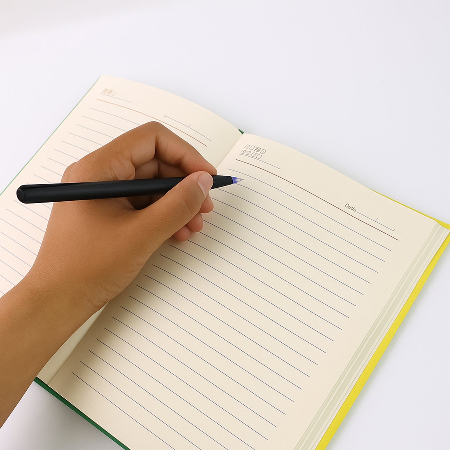 Hardcover Ruled Notebook with Calendar & 160 Pages 22x16 cm (1 Pc)