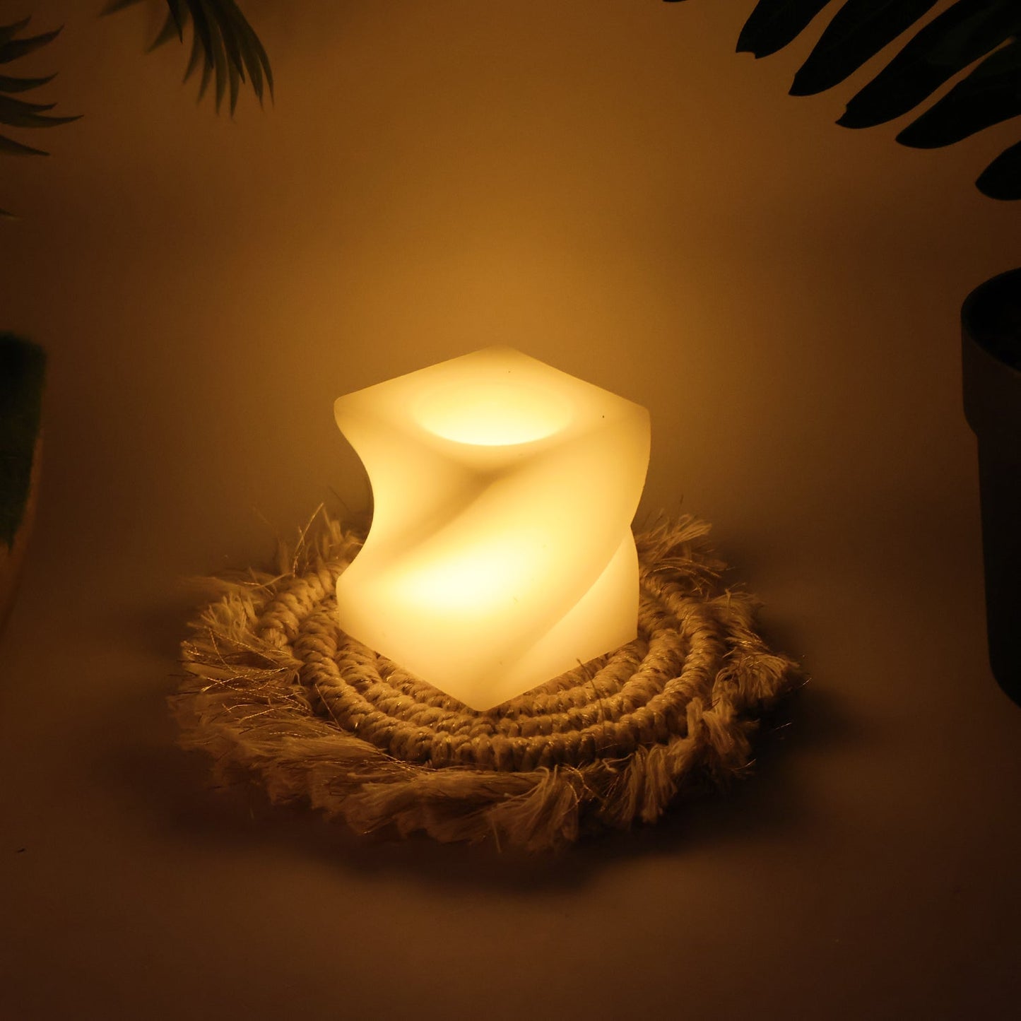 12Pc Square Shape Tealight Diwali Candles