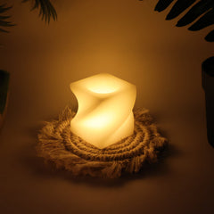 12Pc Square Shape Tealight Diwali Candles