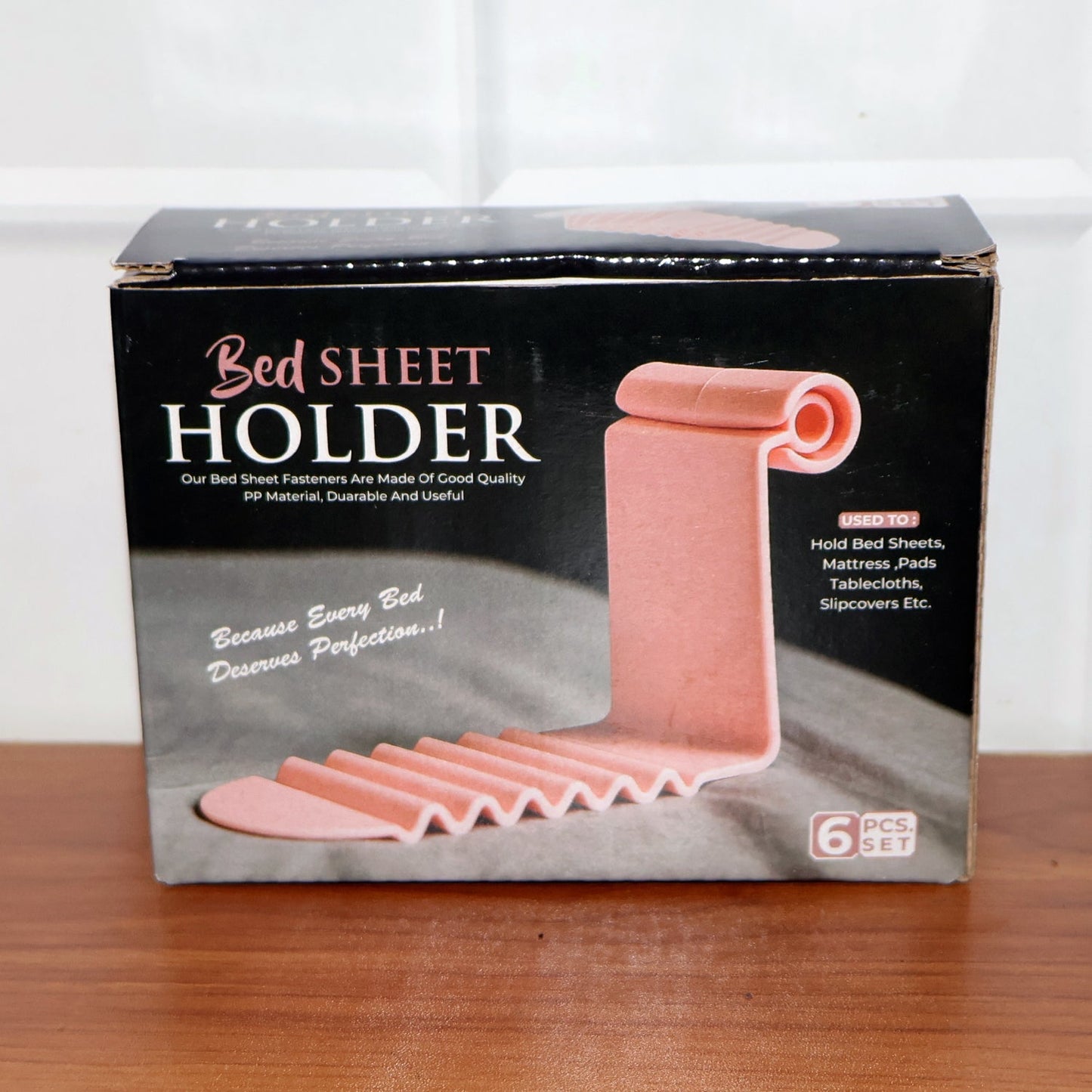 Universal Bed Sheet Holder Clip Set (Pack of 6)