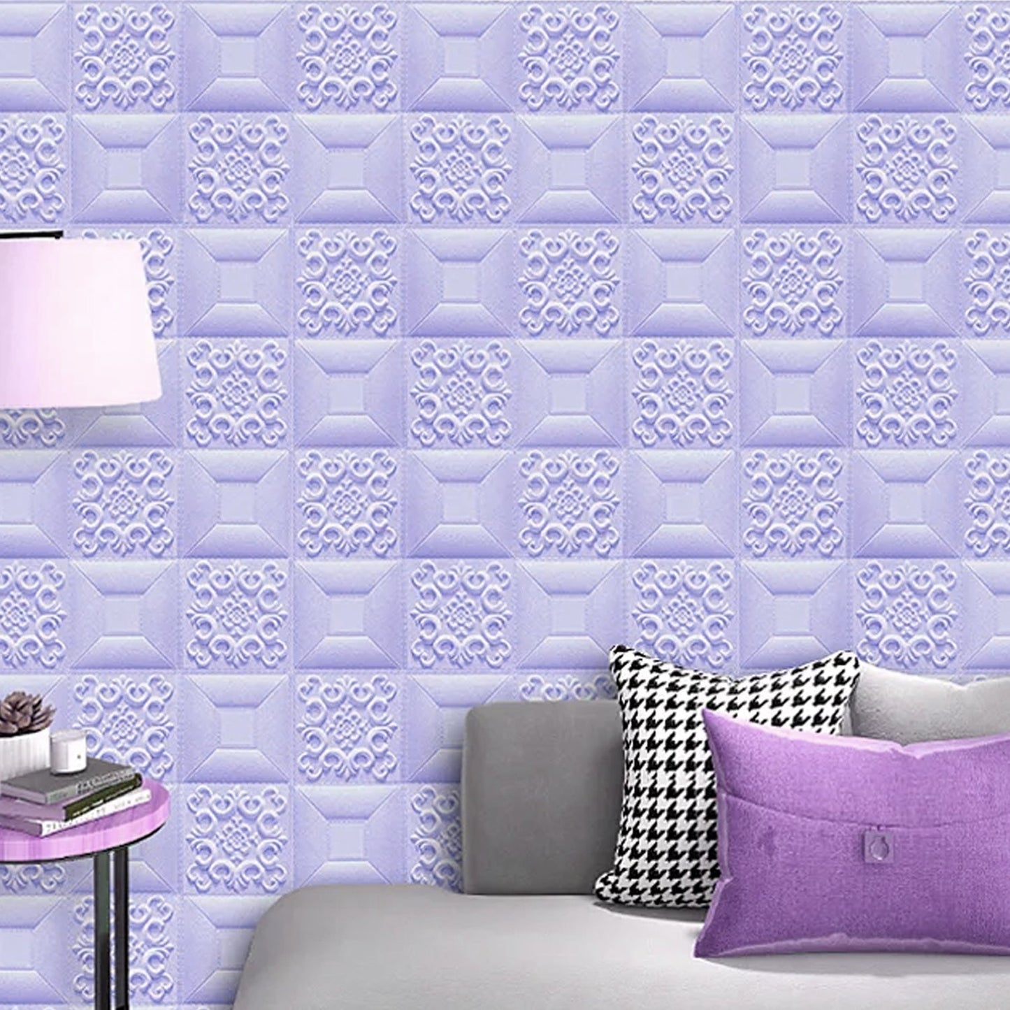 Wallpaper 3D Foam Wallpaper Sticker Panels (70 x 70 Cm / 1 Pc)