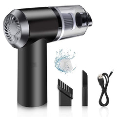2 in 1 Wireless Vacuum Cleaner â€“ 120W Handheld USB Rechargeable for Home & Car (1 Pc)