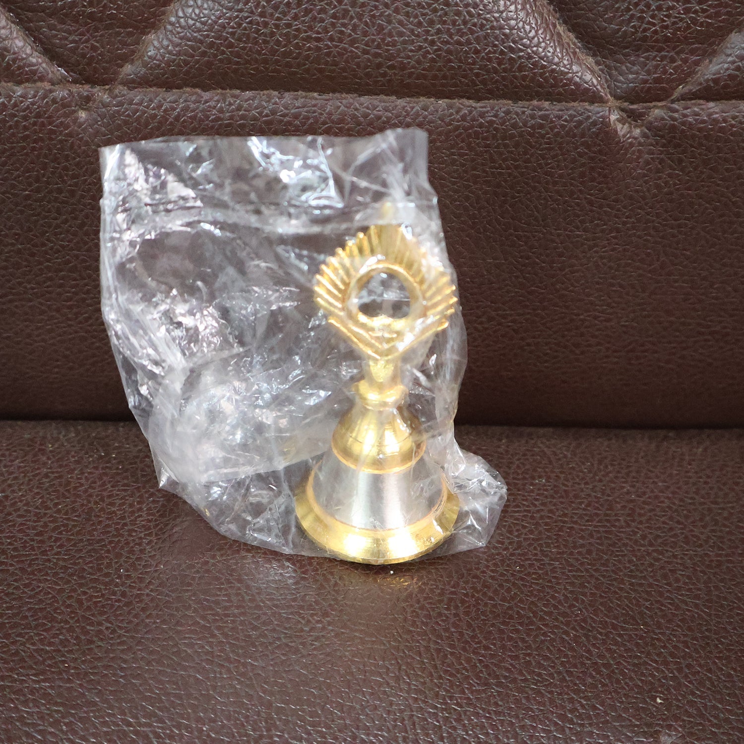 Brass and Steel Temple Ghanti (Pooja Bell) â€“ Decorative Spiritual Accessory