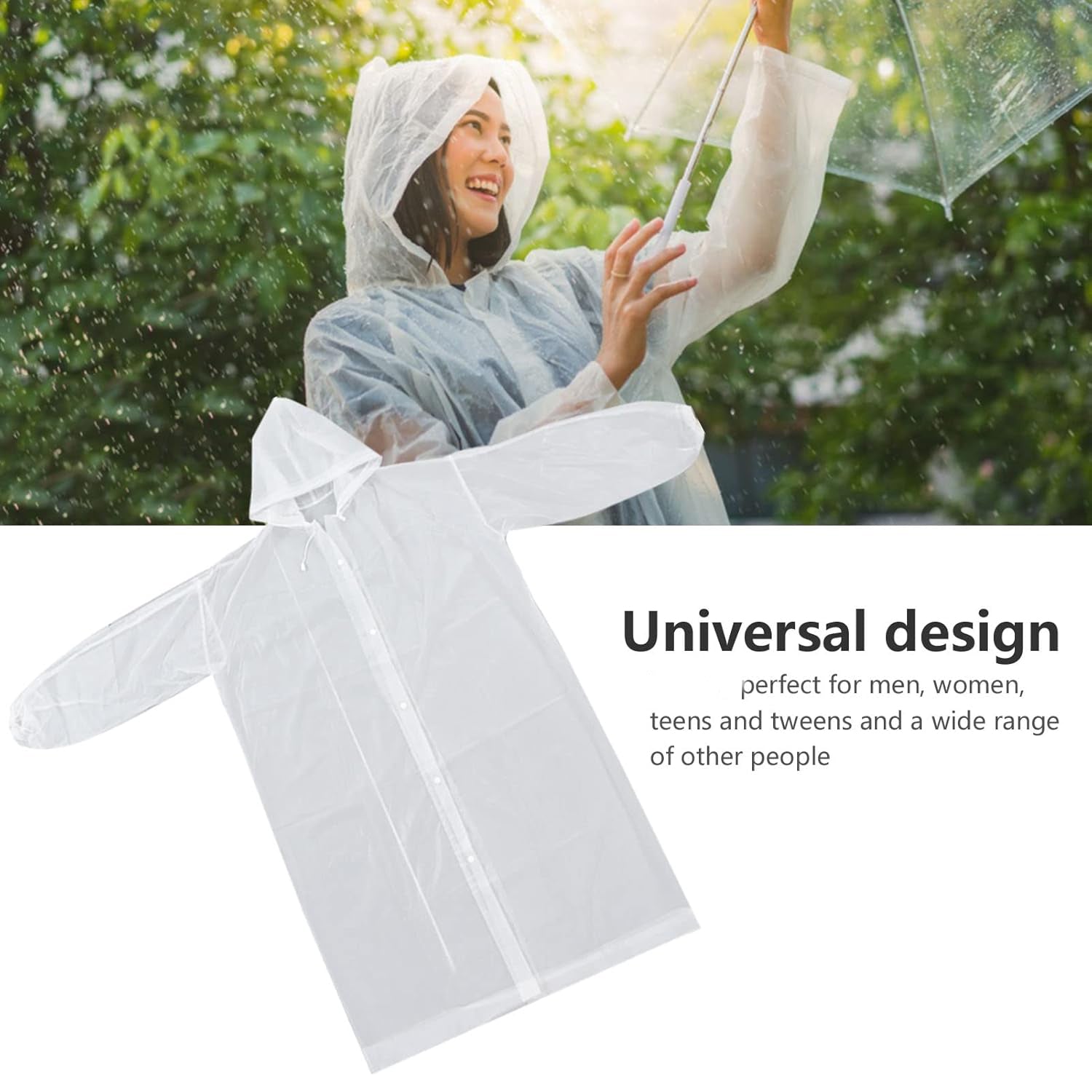 Eva Portable Rain Coat, Waterproof Raincoat (1pc)
