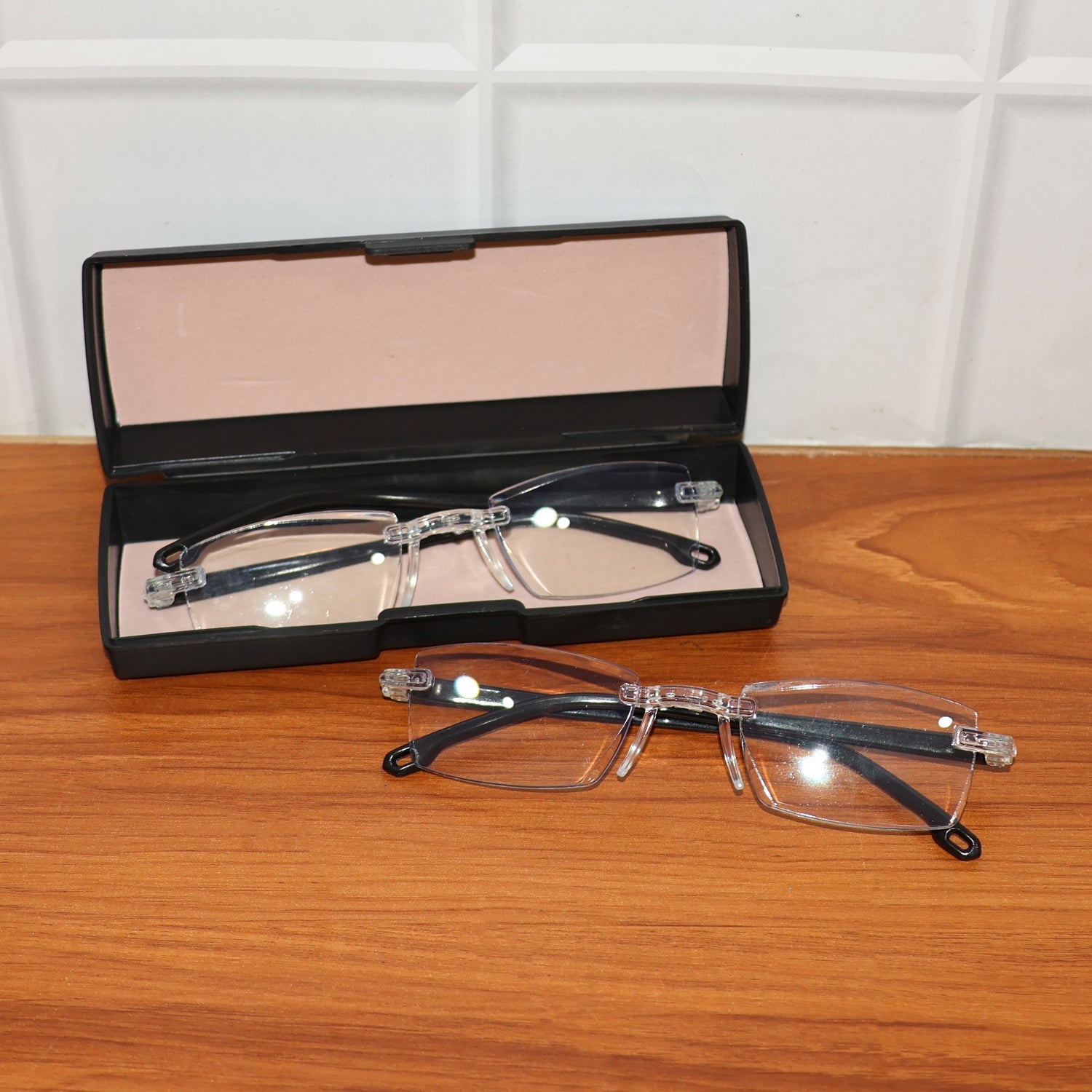 Pack of 2 Rimless Reading Glasses â€“ Lightweight Comfort Readers