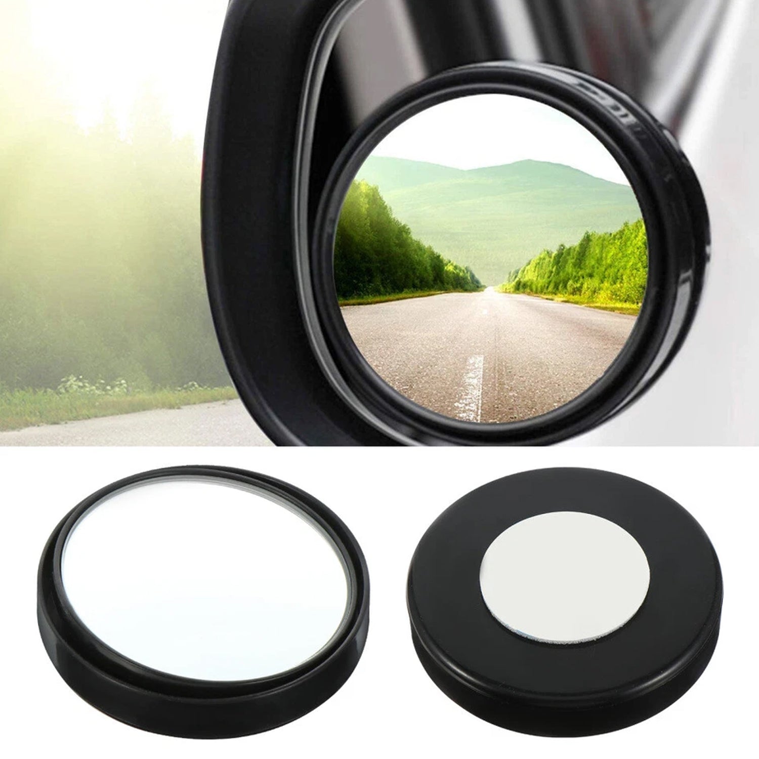 Car Blind Spot Side Mirror Black frame - (2 Pc / Set)