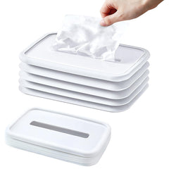 Simple Silicone Tissue Holder – Cube/Cylinder Tissue Box for Bathroom, Office, Car & Bedroom