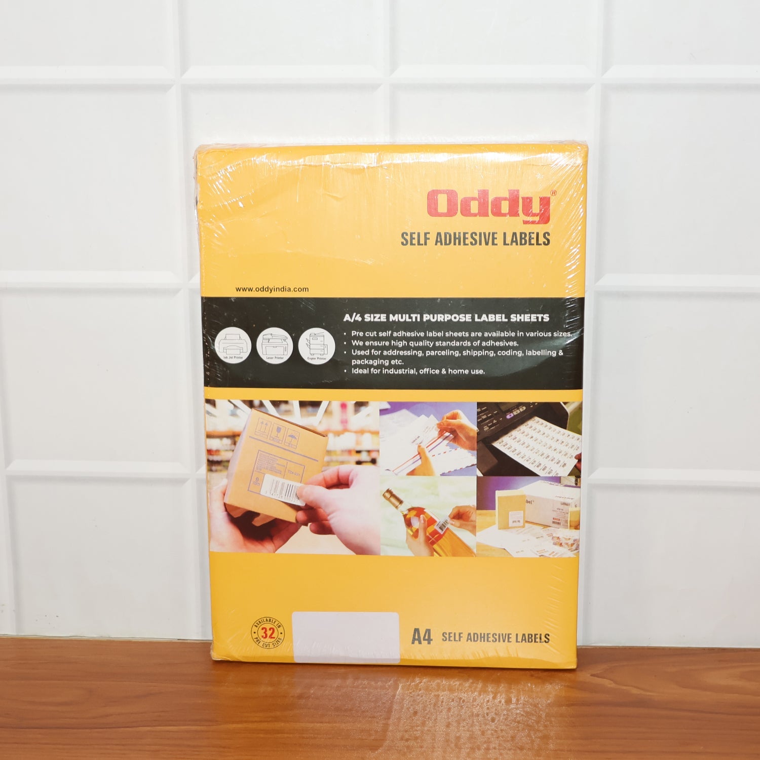 Oddy Self-Adhesive Labels â€“ A4 Sheets, 24-Up per Sheet (100 Sheets, 2400 Labels)