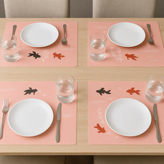 Decorative Dining Table Placemats with Elegant Design (4 Pc / 45x35 Cm)