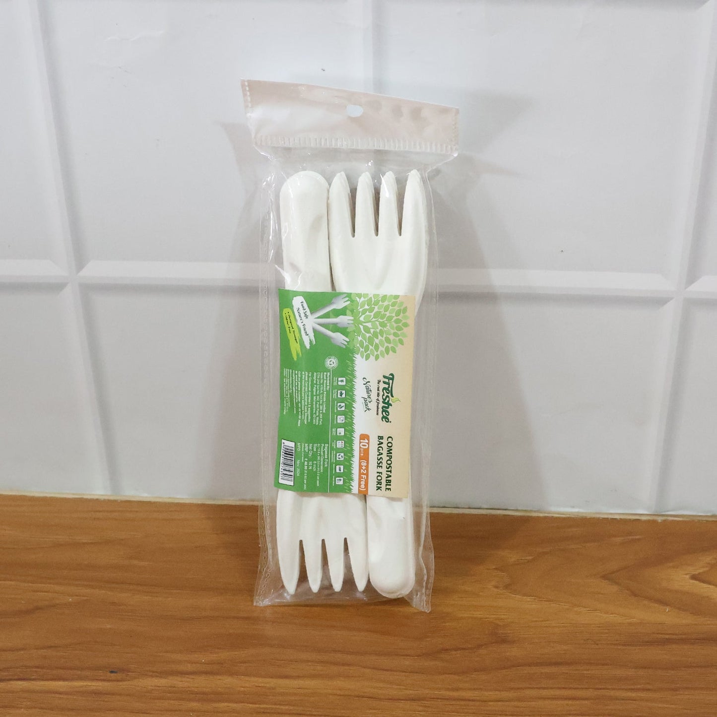 Compostable Bagasse Fork â€“ 10 Pcs Pack