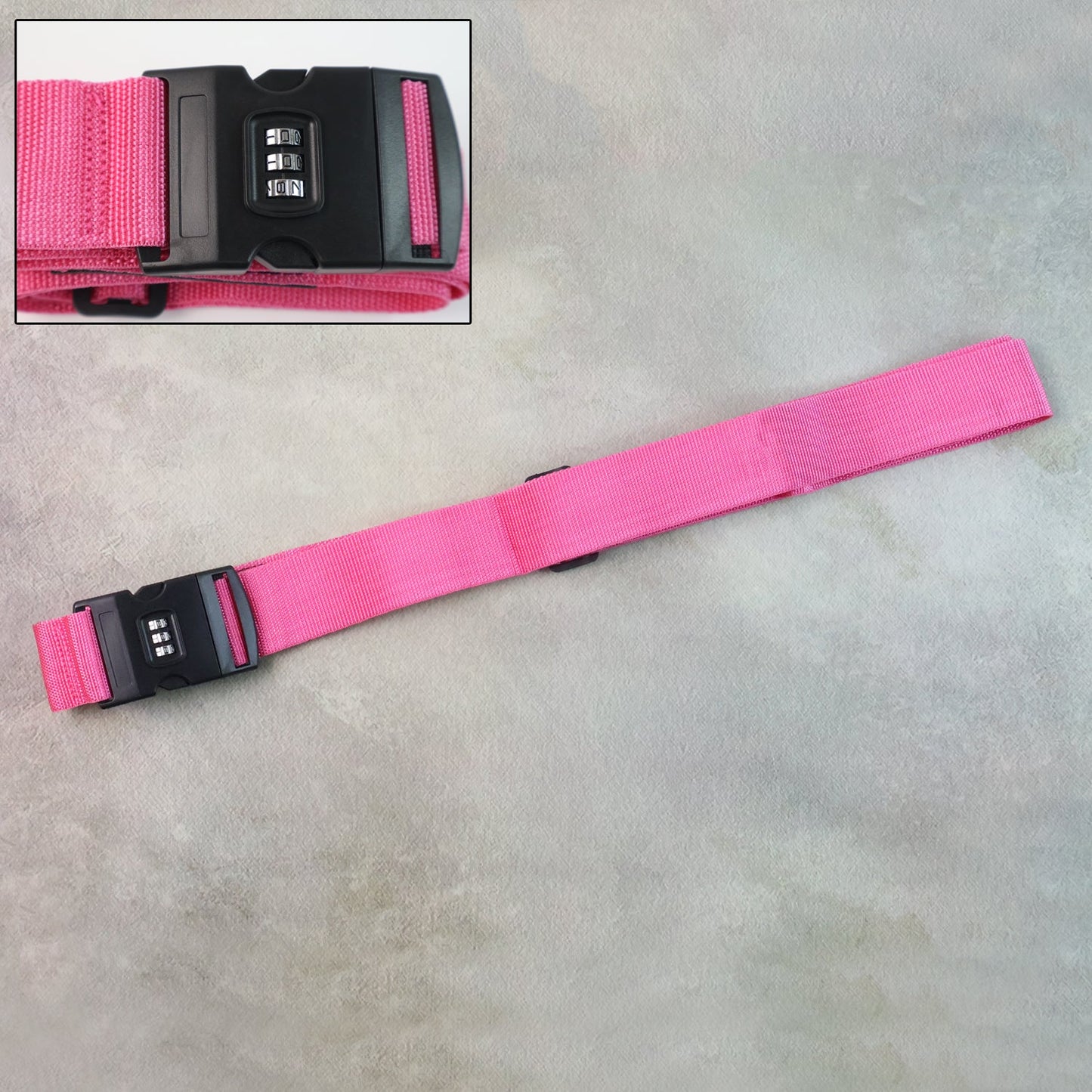 Luggage Strap with 3-Digit Combination Lock - (1 Pc)