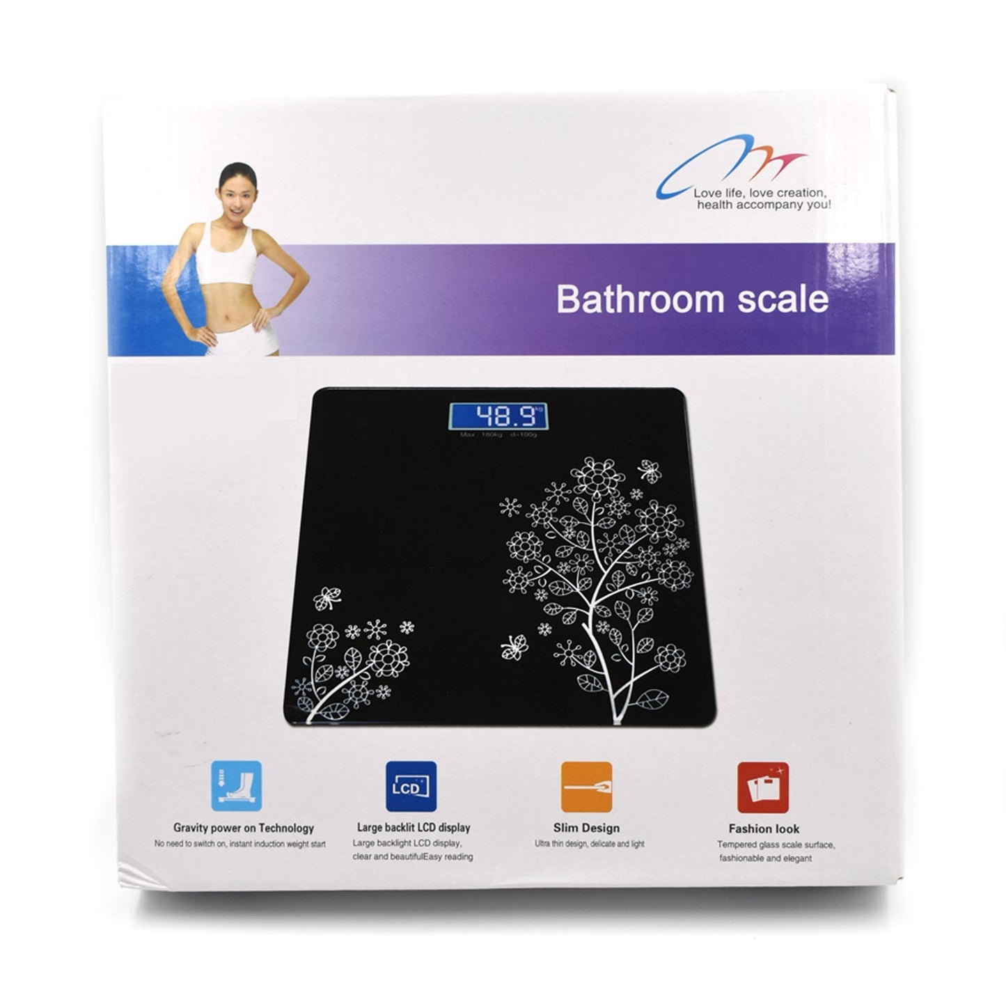 High-performance bathroom scale for professional and personal weight management.