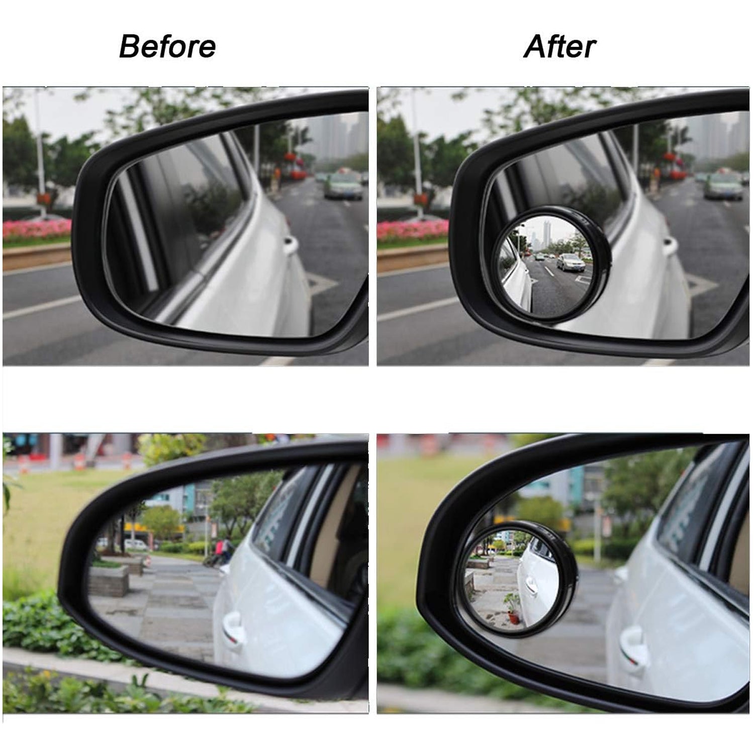 Car Blind Spot Side Mirror Black frame - (2 Pc / Set)