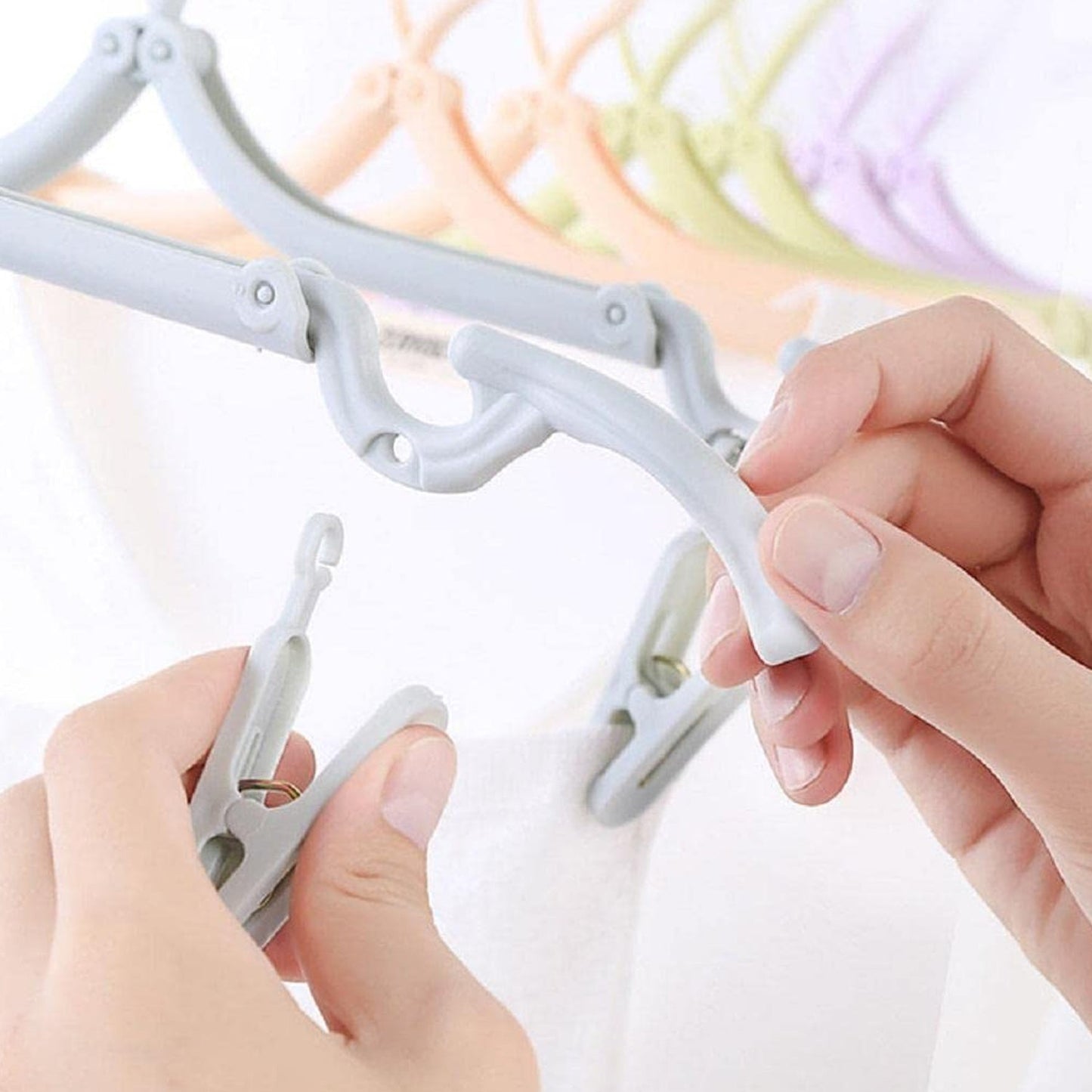 Travel Hangers, Portable Folding Clothes Hangers (1 Pc)
