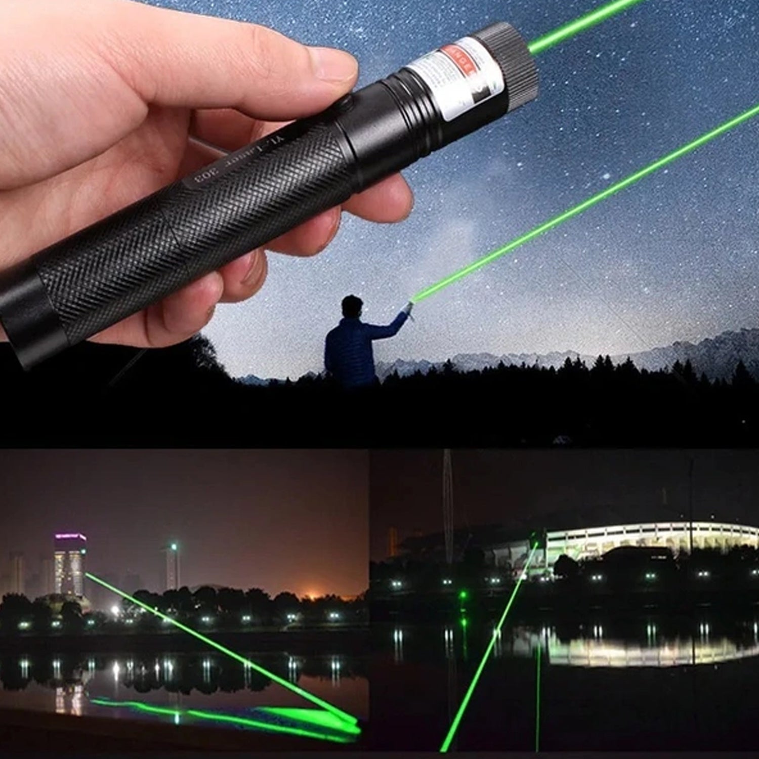 High-Power Green Laser Pointer Set