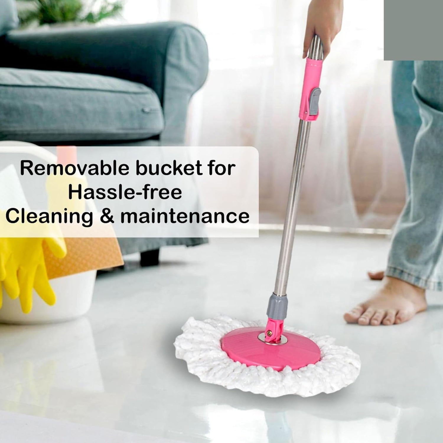 Premium 360Â° Spin Cleaning Mop Set