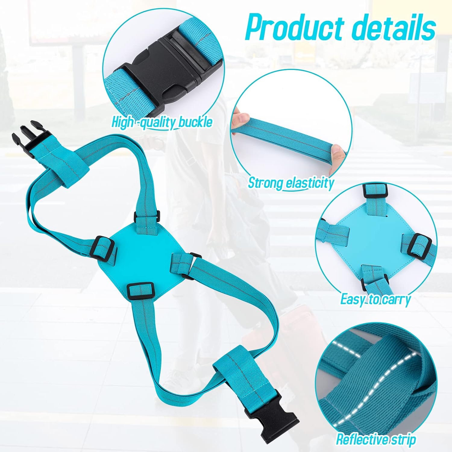 Adjustable Luggage Travel Bag Strap Belt - (1 Pc)