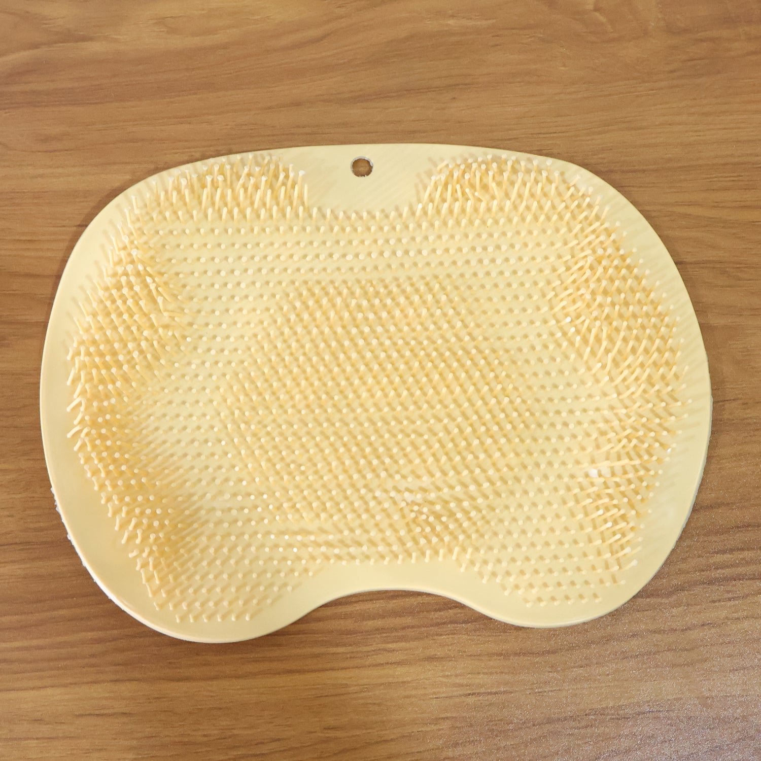 Yellow Silicone Bath Massage Cushion â€“ Suction Cup Exfoliating Foot Scrubber & Mat