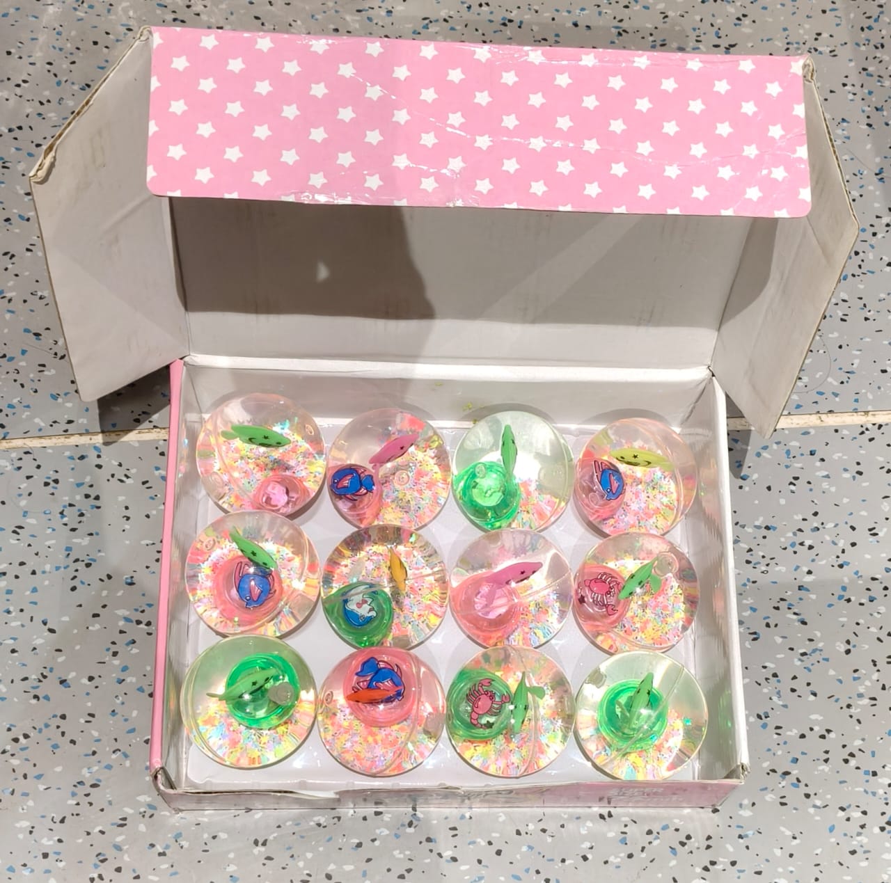 Light-Up Bouncy Fish Ball â€“ Impact-Activated LED Flashing Sensory Toy (1 Pc)