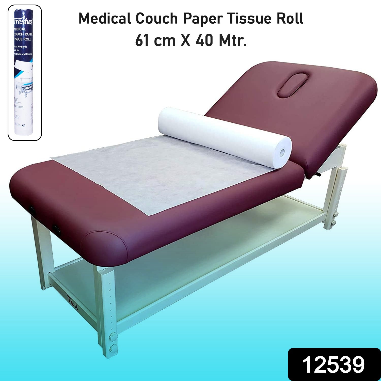 Freshee Medical Couch Paper Tissue Roll â€“ 61 cm x 40 Meter
