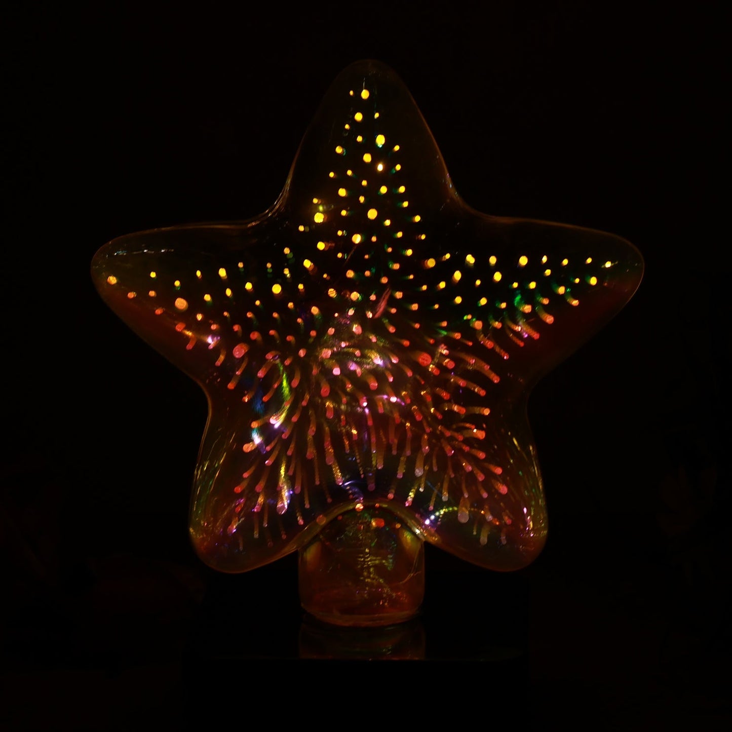 Customized Star-Shaped 3D Illusion Decorative LED Night Lamp (1 Pc)