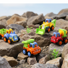 Funwoods Construction Vehicle Toy Set for Kids â€“ (4 Pc)