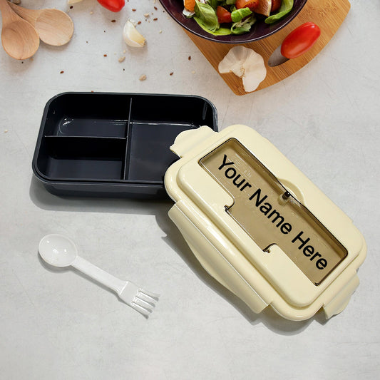 Customize Lunch Box Flex Lock Plastic Liner Lunch Container, Portable Tableware Set for Kid Adult Student Children Keep Food Warm