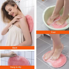 Silicone Bath Massage Cushion â€“ Suction Cup Exfoliating Foot Scrubber & Mat