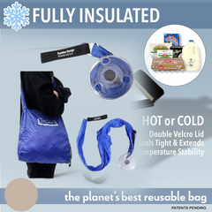 Reusable Insulated Grocery Shopping Cloth Bag Washable and Foldable